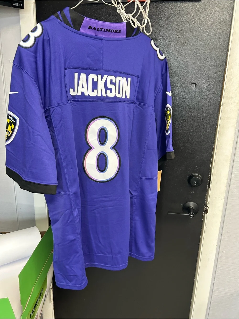 Nike Baltimore Ravens Purple Lamar Jackson #8 Jersey